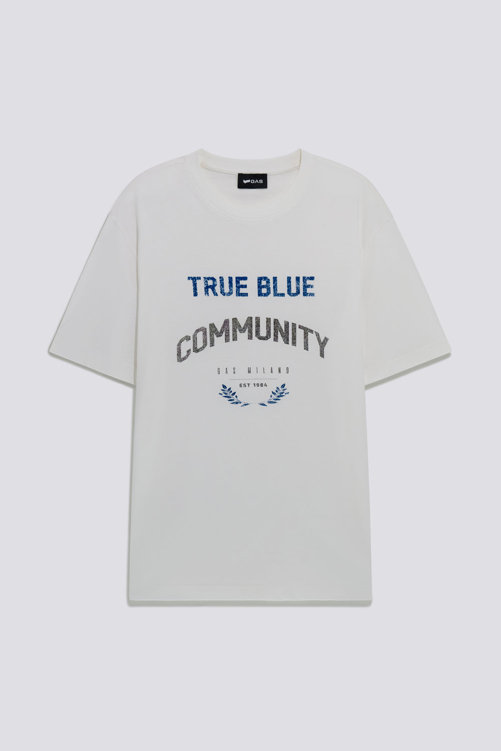 DHARIS "TRUE BLUE" 1029 - Men's White Regular Fit T-Shirt - secondary image
