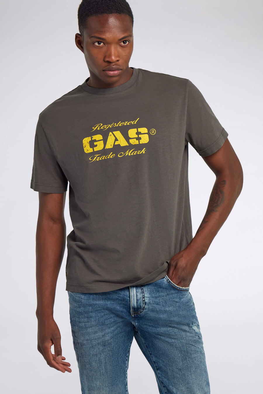 DHARIS M/C HER. 3920 - Regular Fit Herren T-Shirt Grau - main image