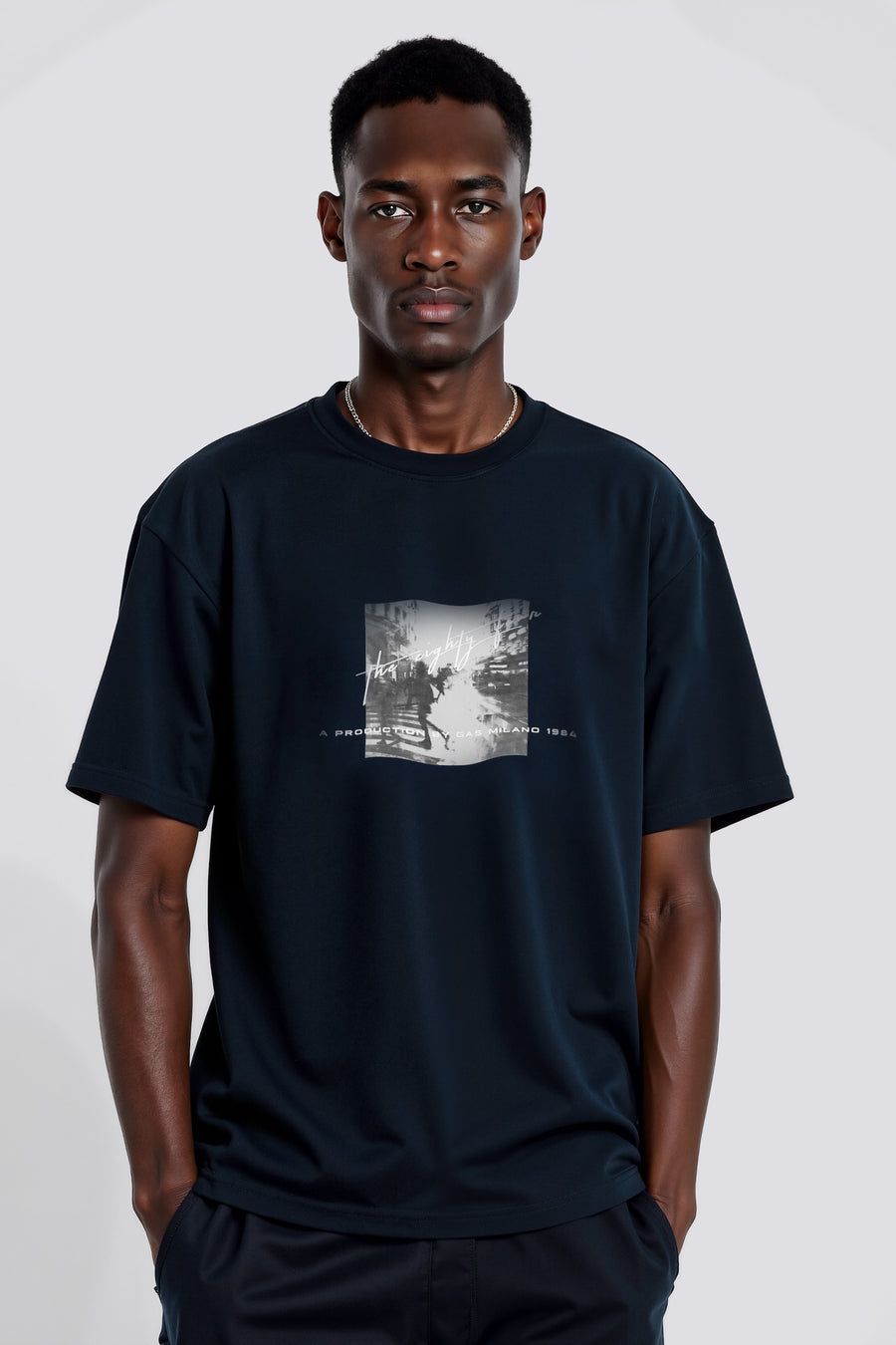 DHARIS M/C"THE 84" 4706 - Men's Regular Fit T-Shirt Blue - main image