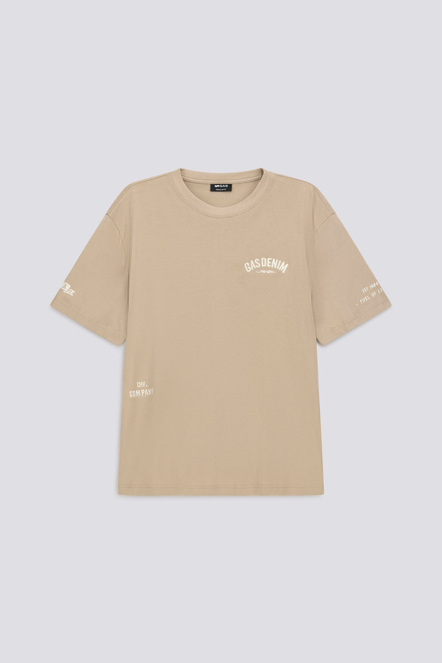 DHARIS M/C"COMPANY" 4846 - T-shirt homme coupe régulière beige - main image