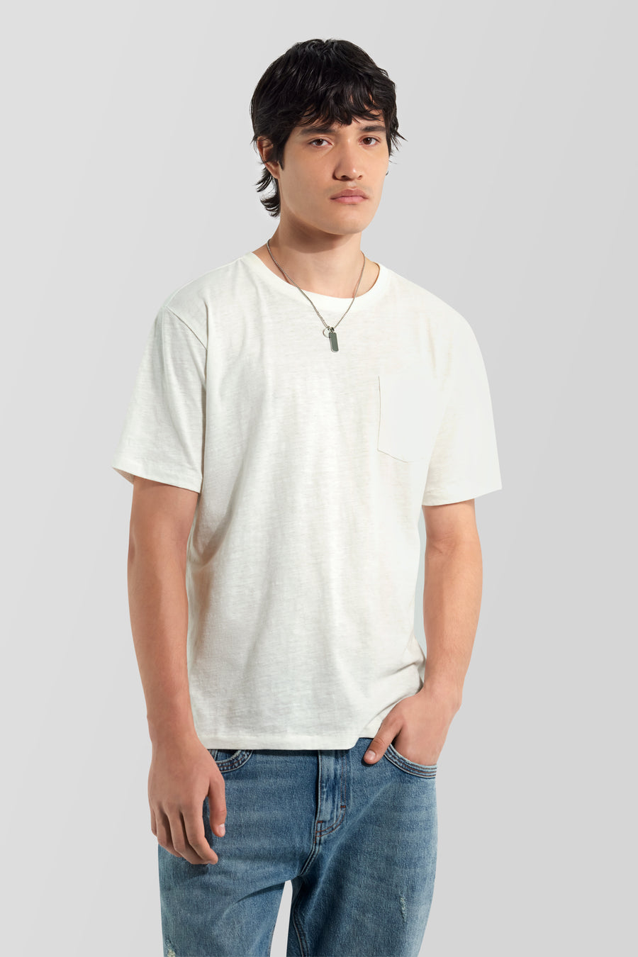 ARNOUX M/C PK ST. 1583 - Men's regular fit white T-shirt - main image