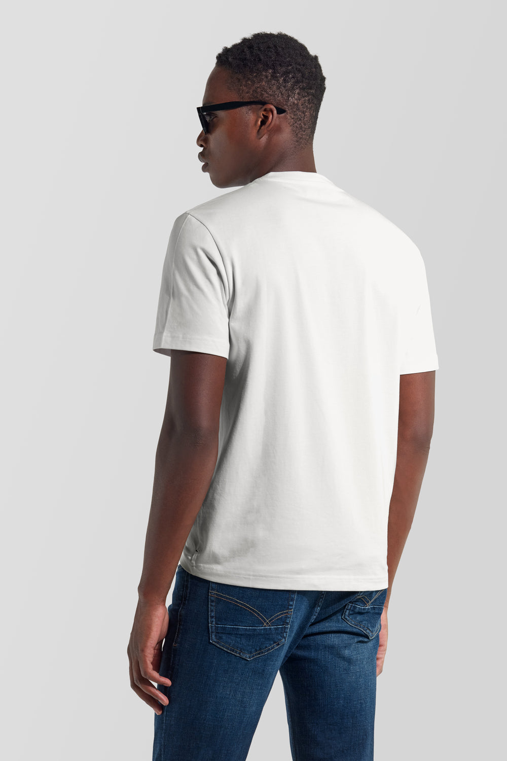 DHARIS M/C GAS M.84 0001 - Men's regular fit white T-shirt - secondary image