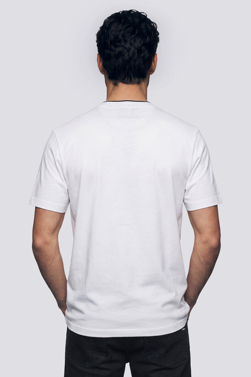 DHARIS M/C EDGE BIC. 0001 - Camiseta hombre regular fit blanca - secondary image