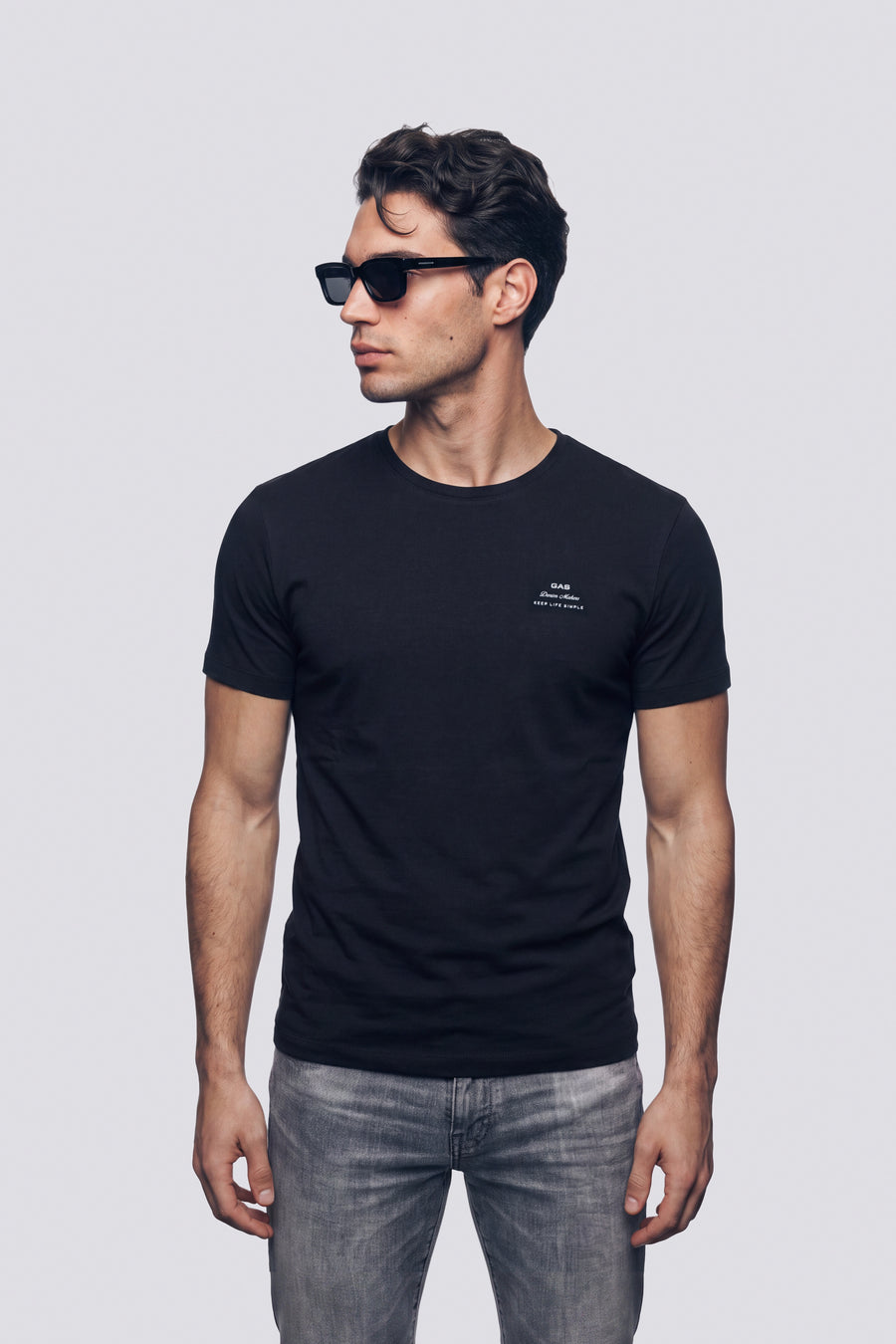 SCUBA/S\"LIFE SIMPLE\" 0200 - T-shirt uomo slim fit nera - main image