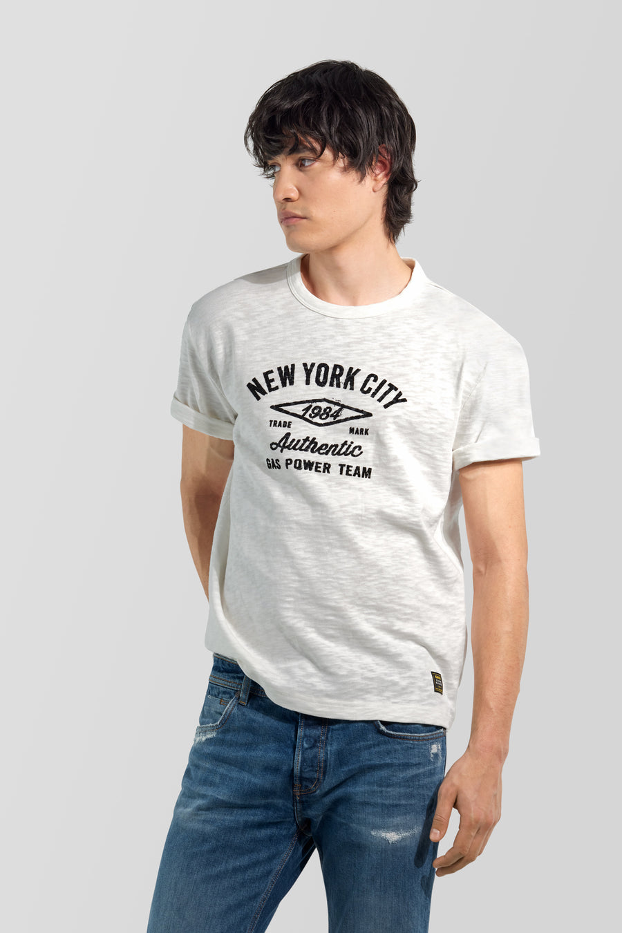DHARIS M/C"CITY" 1029 - Herren T-Shirt, kurzarm, Regular Fit, weiß - main image