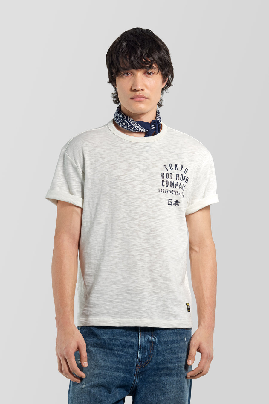 DHARIS M/C"CITY" B029 - T-shirt uomo regular fit bianca - main image