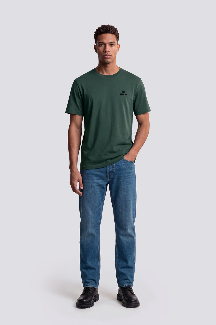 DHARIS M/C FLOCK 84 3679 - T-shirt uomo regular fit, manica corta - main image