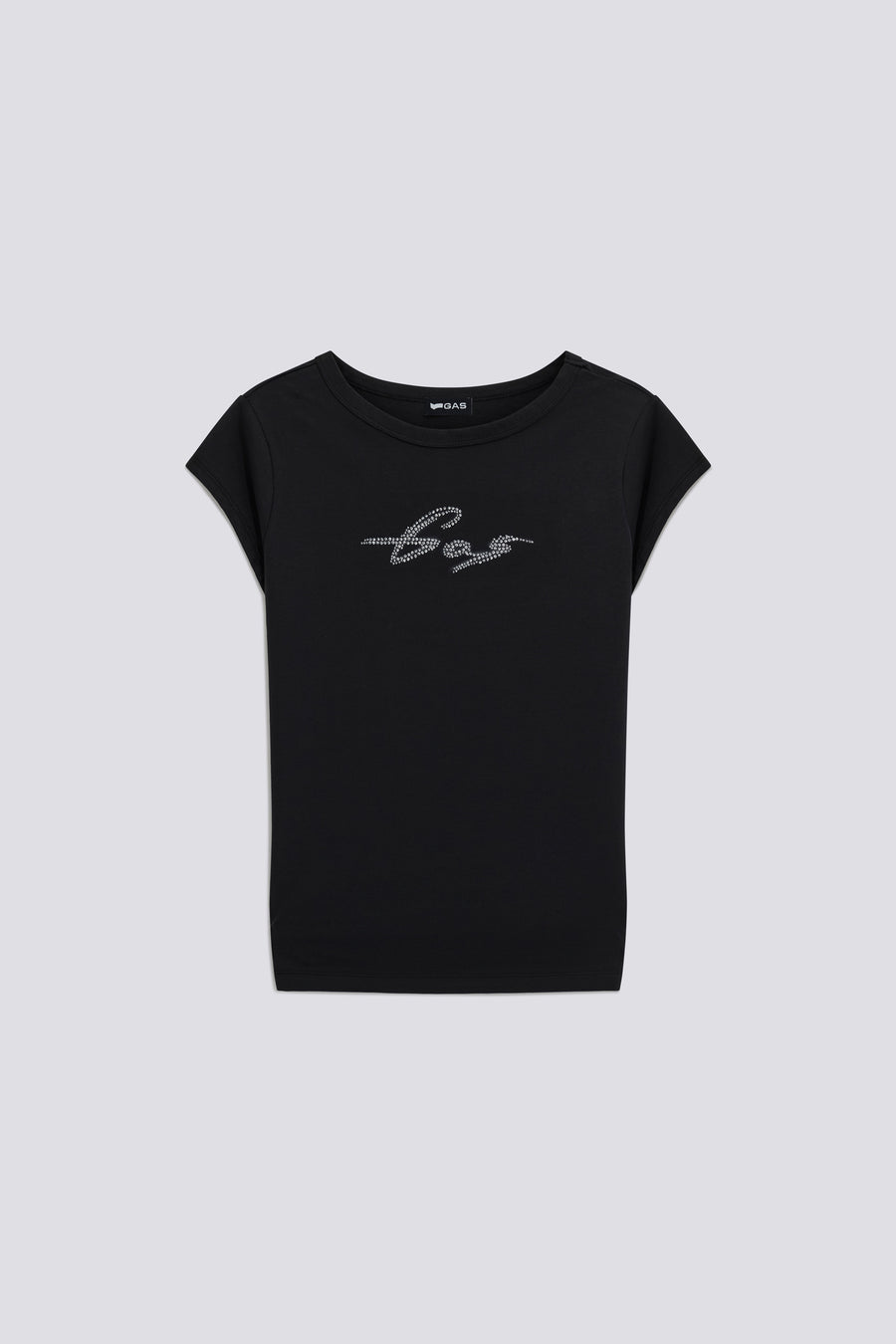 HANIKE CAP SLEEVE 0200 - Women's black slim fit t-shirt - main image
