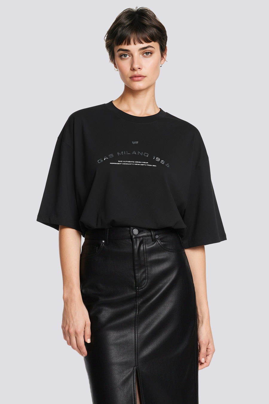 OPHELY S. 3/4 0200 - Damen T-Shirt Regular Fit Schwarz - main image