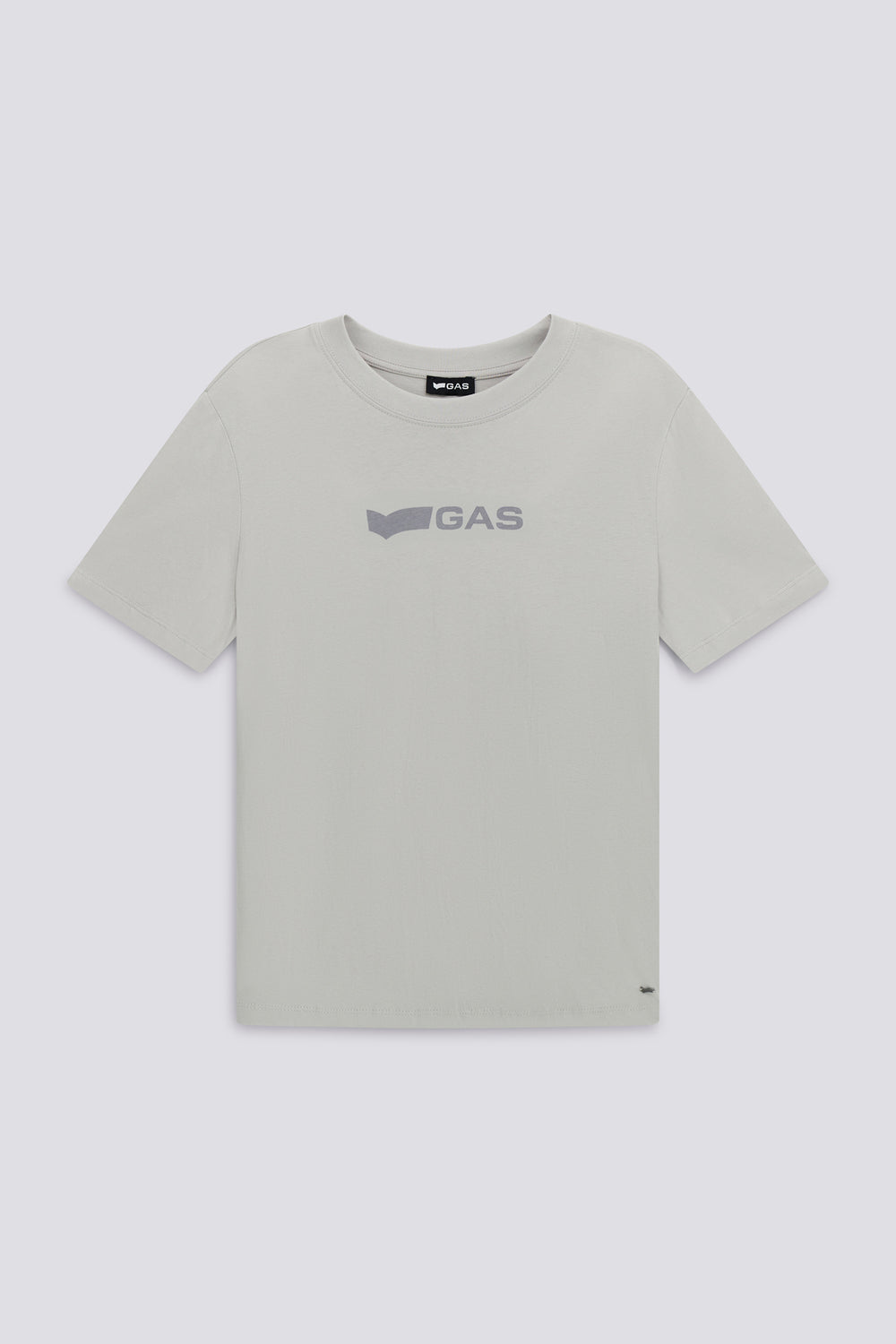 TARA LONG"LOGO G." 3925 - Women's regular fit t-shirt in light gray - secondary image