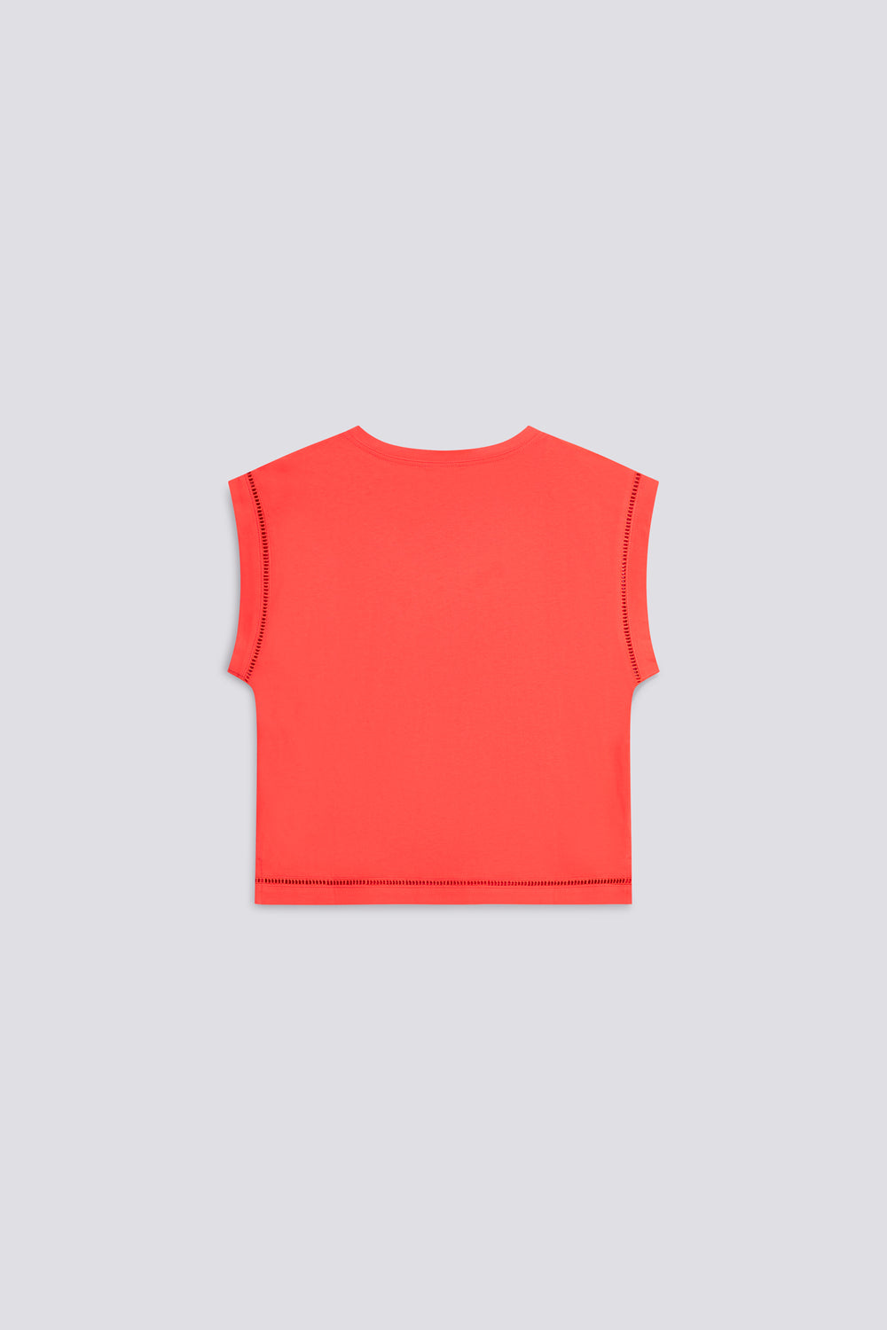 CHANTYS AJOUR 1367 - Camiseta mujer corte regular roja - secondary image