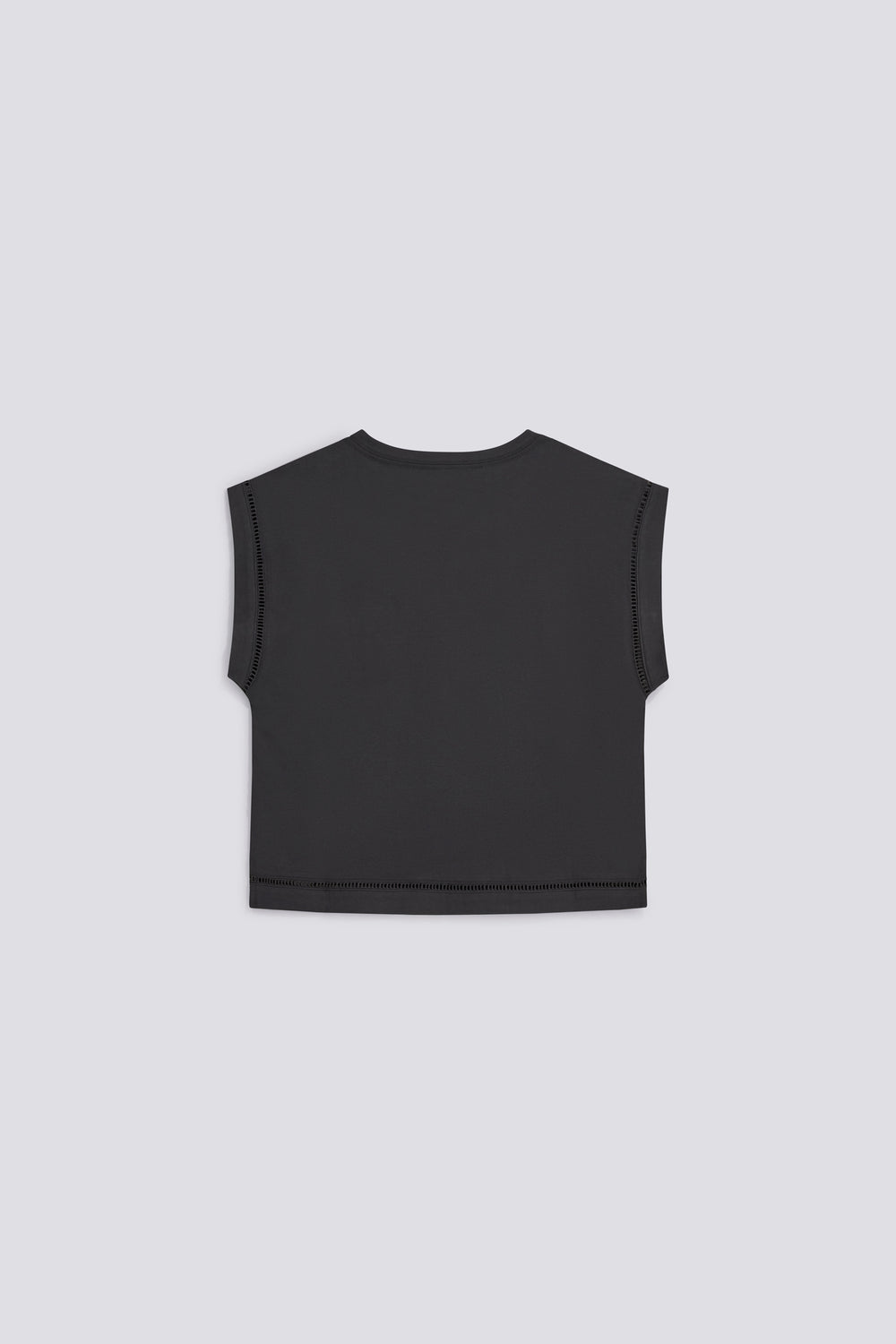 CHANTYS AJOUR 3929 - Camiseta mujer corte regular negra - secondary image