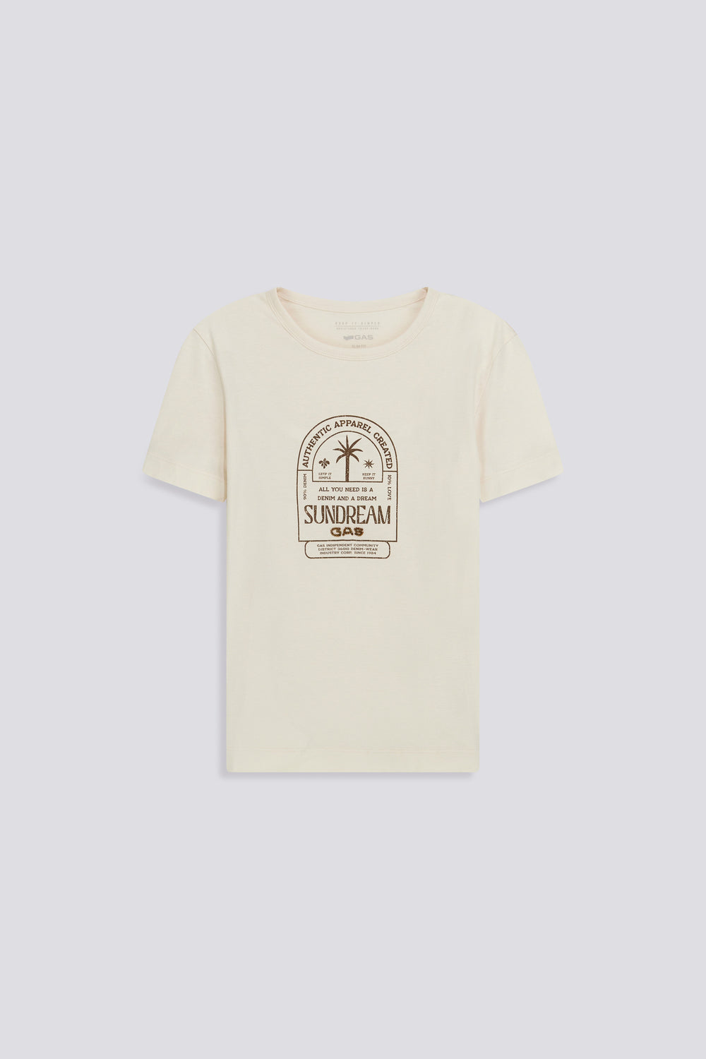 TELLY  SUNDREAM 4875 - Women's slim fit white t-shirt - secondary image