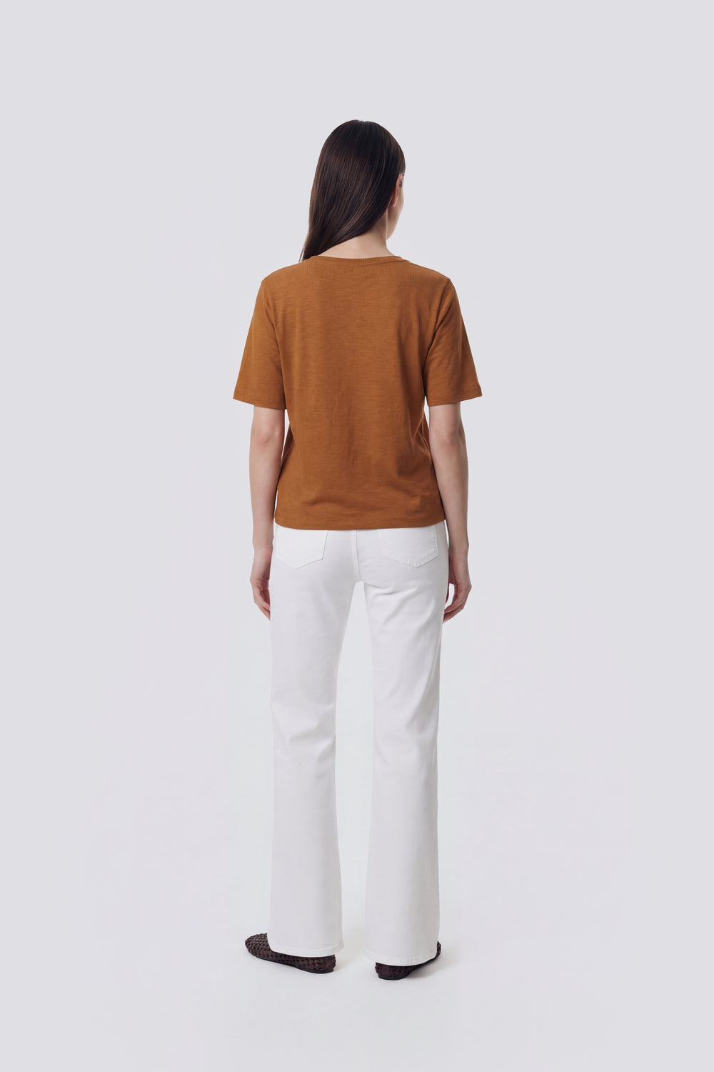 ZIRA GAS 0456 - Women's comfort fit brown T-shirt - secondary image
