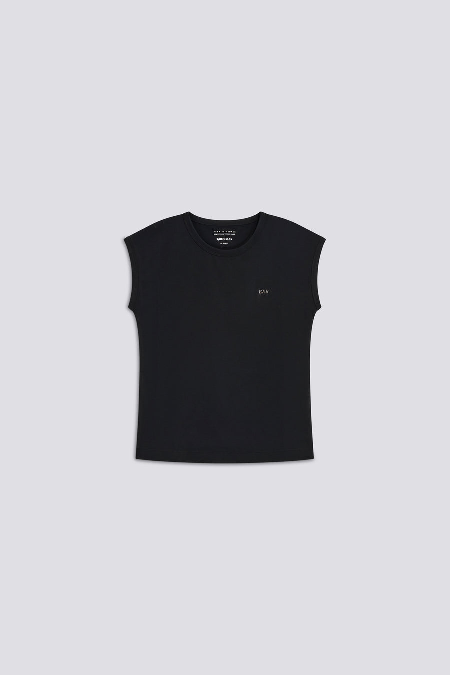 HANIS C. NK GAS 0200 - Camiseta mujer entallada negra - main image