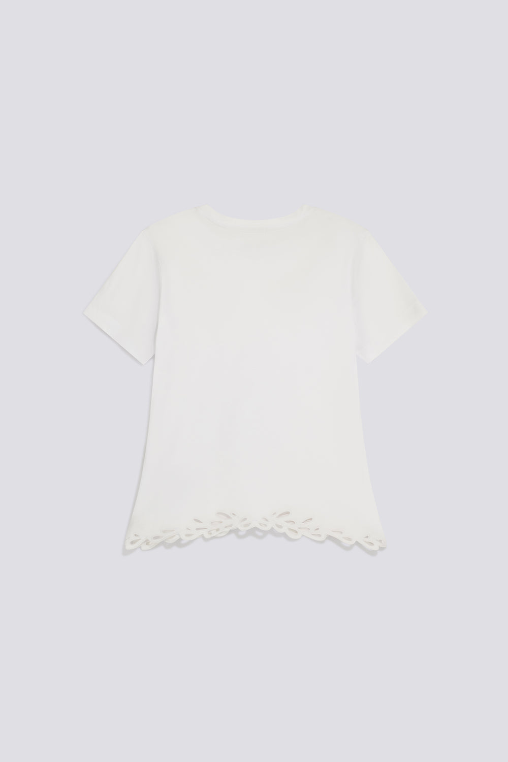 HILARY M/C "LEAVES" 0001 - T-shirt donna regular fit bianca - secondary image