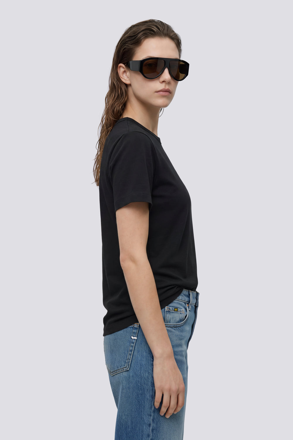 TELLY GAS 1984 0200 - Women's black slim fit t-shirt - secondary image