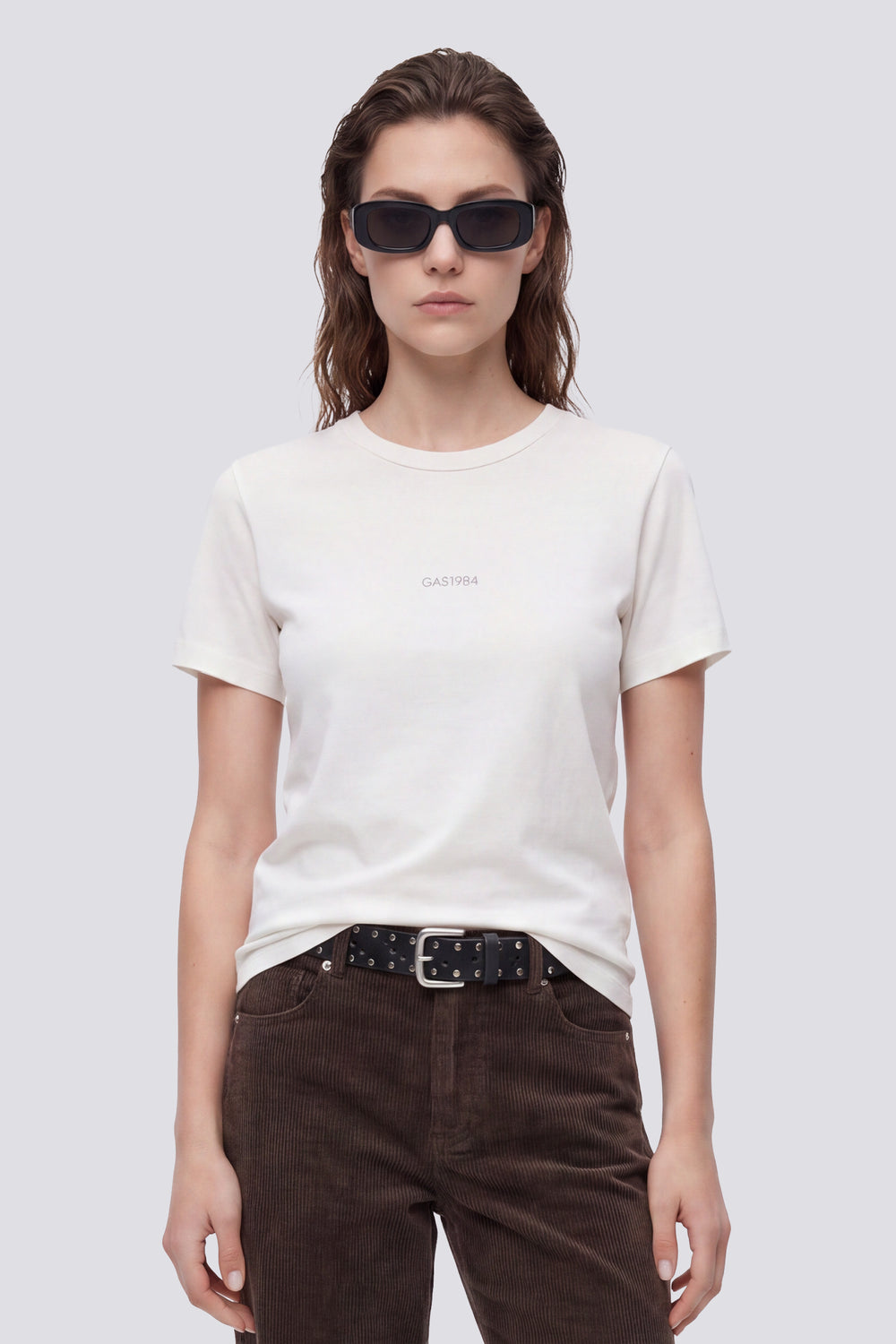 TELLY GAS 1984 1029 - T-shirt femme coupe slim blanche - secondary image