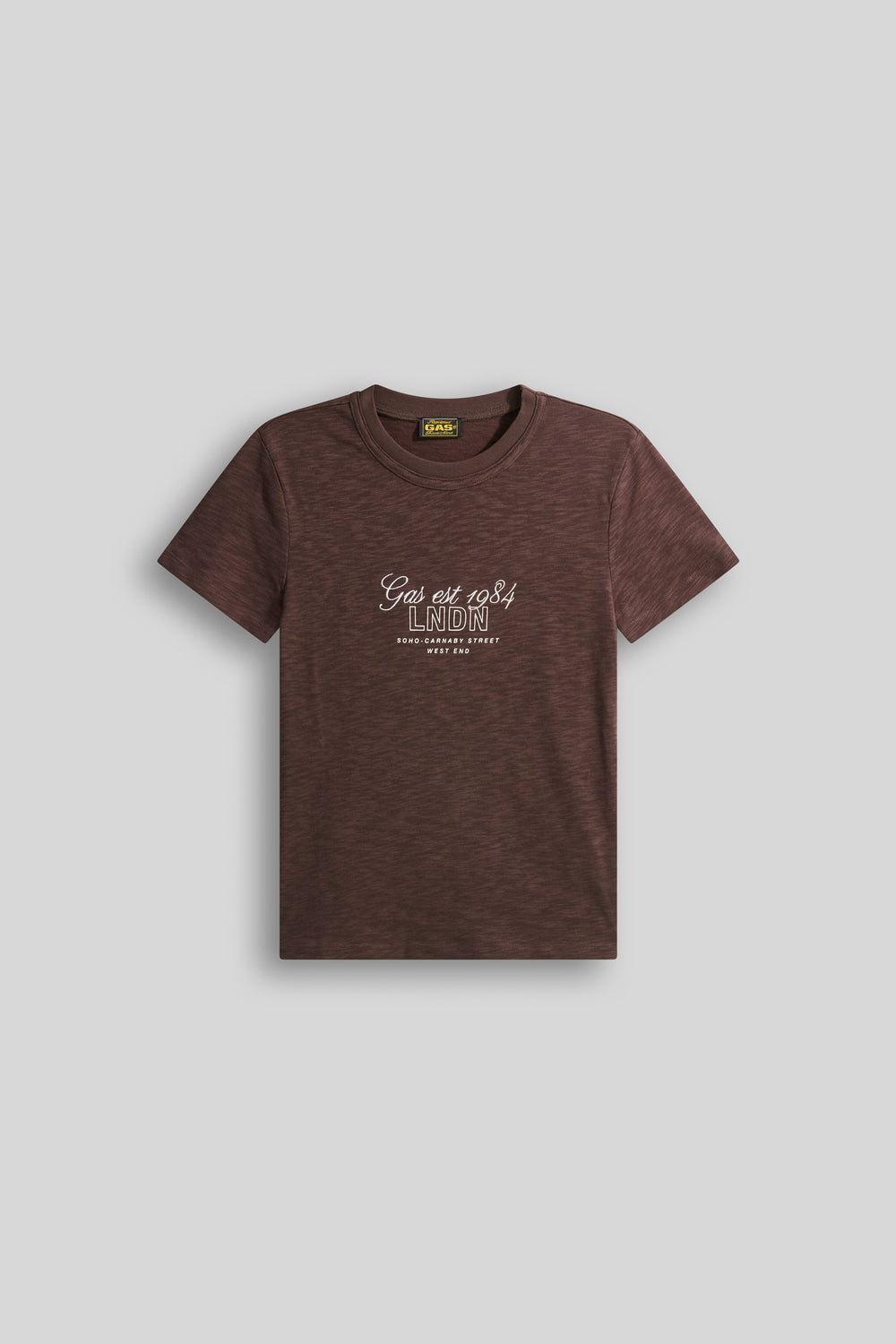 TEVYS M/C NEW CITY 4879 - Slim fit brown women's t-shirt - secondary image
