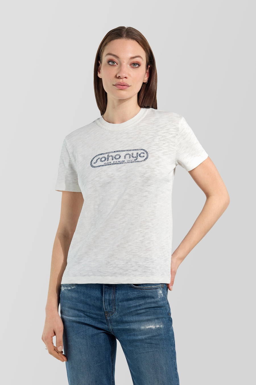 TEVYS M/C NEW CITY A029 - Damen T-Shirt Slim Fit weiß - main image