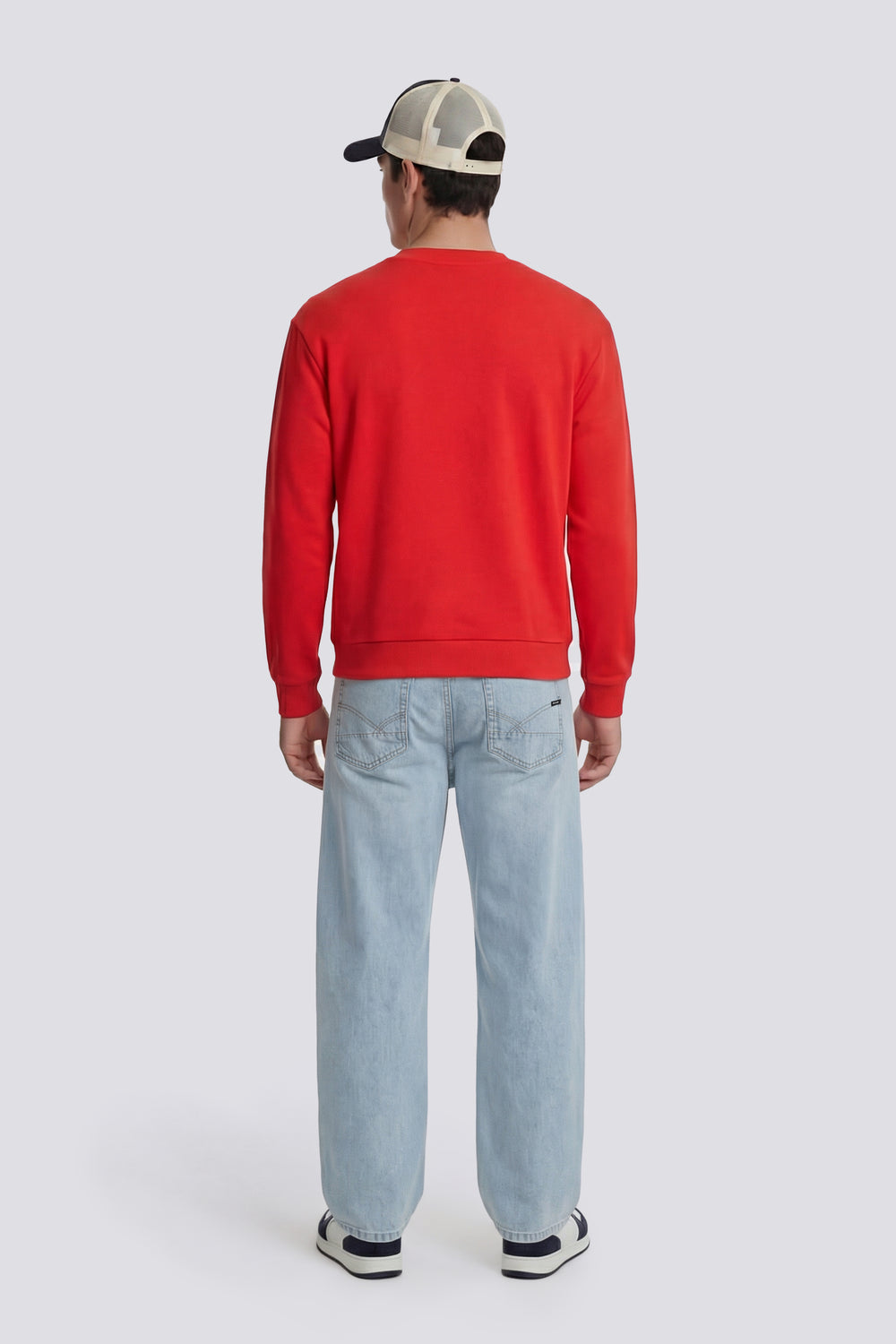 SWEN  LOGO G.H.D. 1393 - Felpa uomo regular fit rosso - secondary image