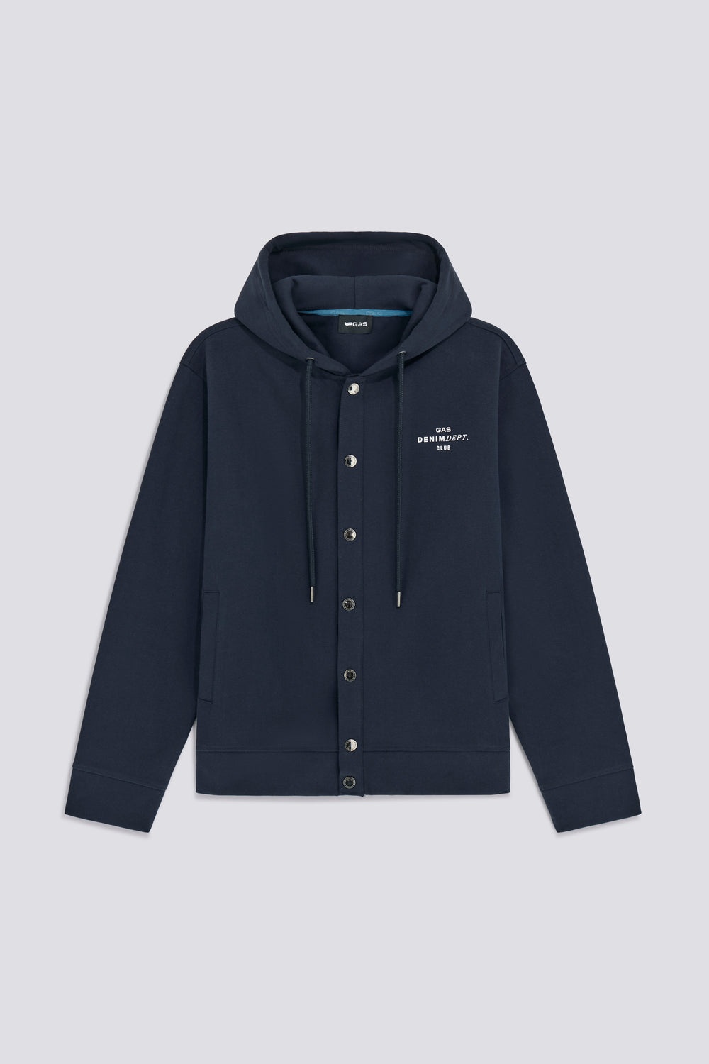 SHAN HOOD "CLUB 84" 4706 - Men's comfort fit blue sweatshirt - secondary image