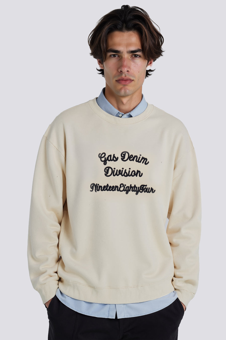 WOLLYE  CUT 1298 - Herren-Sweatshirt Comfort Fit weiß - main image