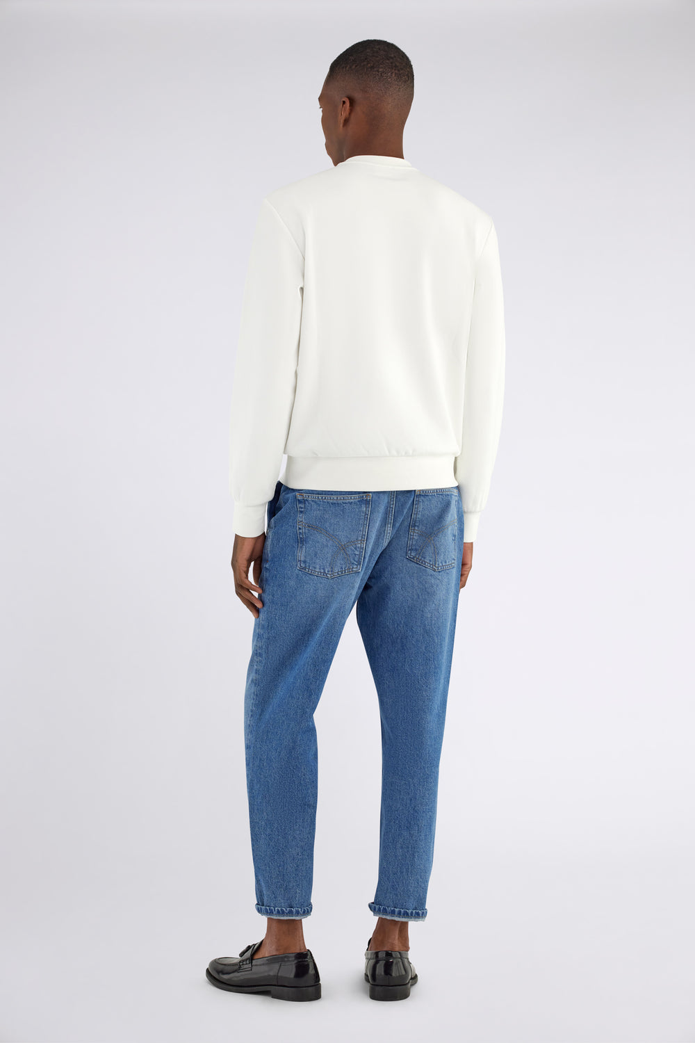 SWEN S.TECK. 1029 - Férfi regular fit fehér pulóver - secondary image