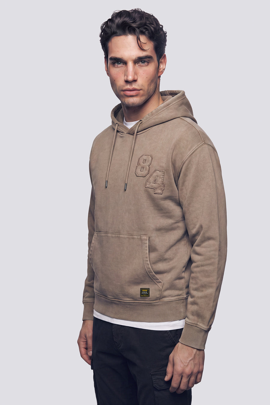 DEAN HOOD 84 4876 - Felpa uomo comfort fit beige - main image