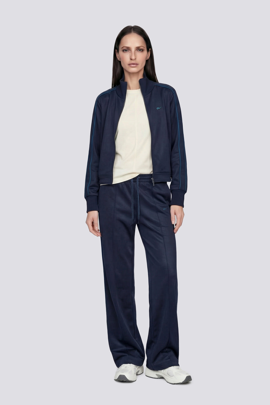 TENNY JACKET ZIP 4706 - Felpa donna slim fit blu - main image