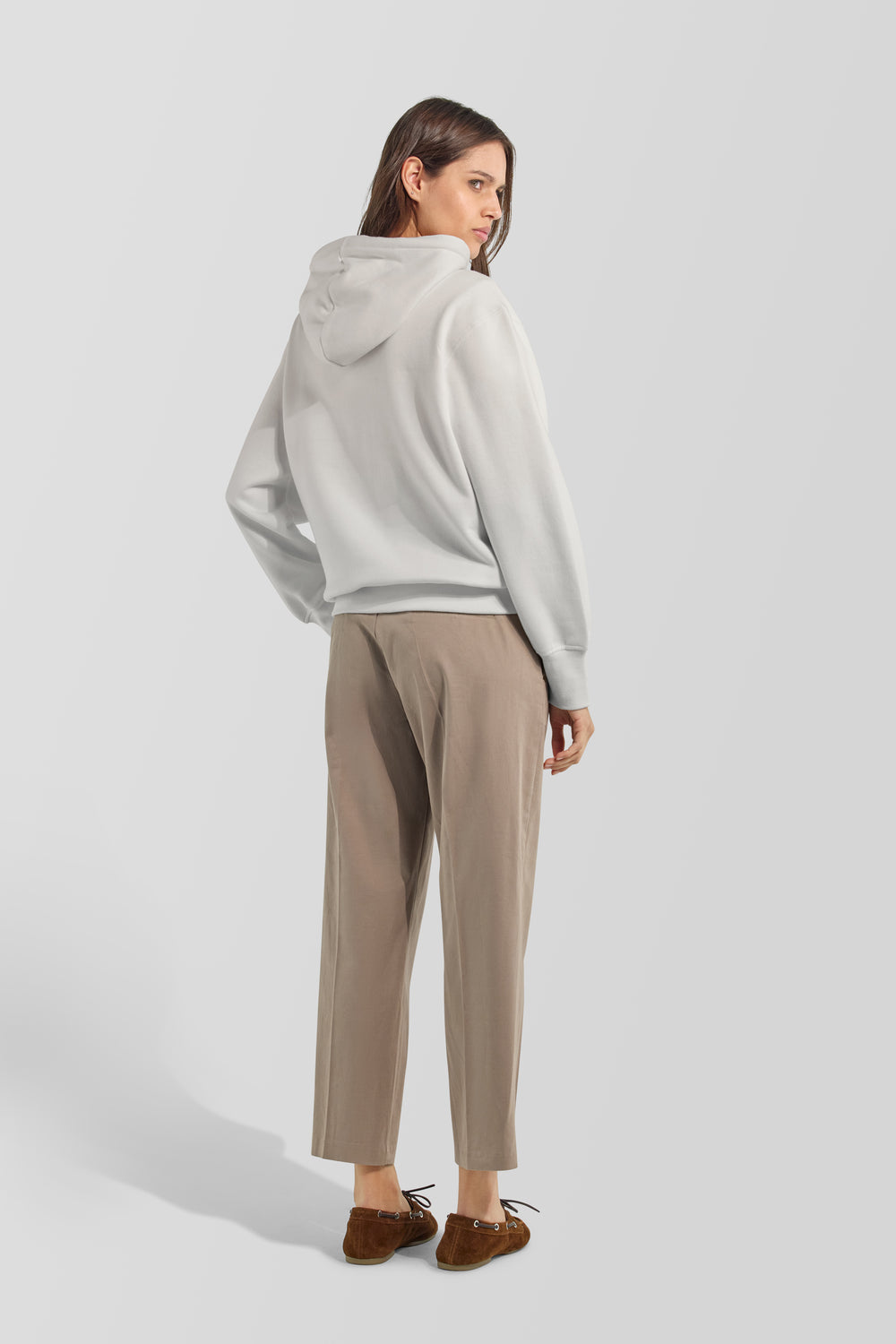 JADEN POCKET HOOD 1029 - Damen-Sweatshirt Comfort Fit weiß - secondary image