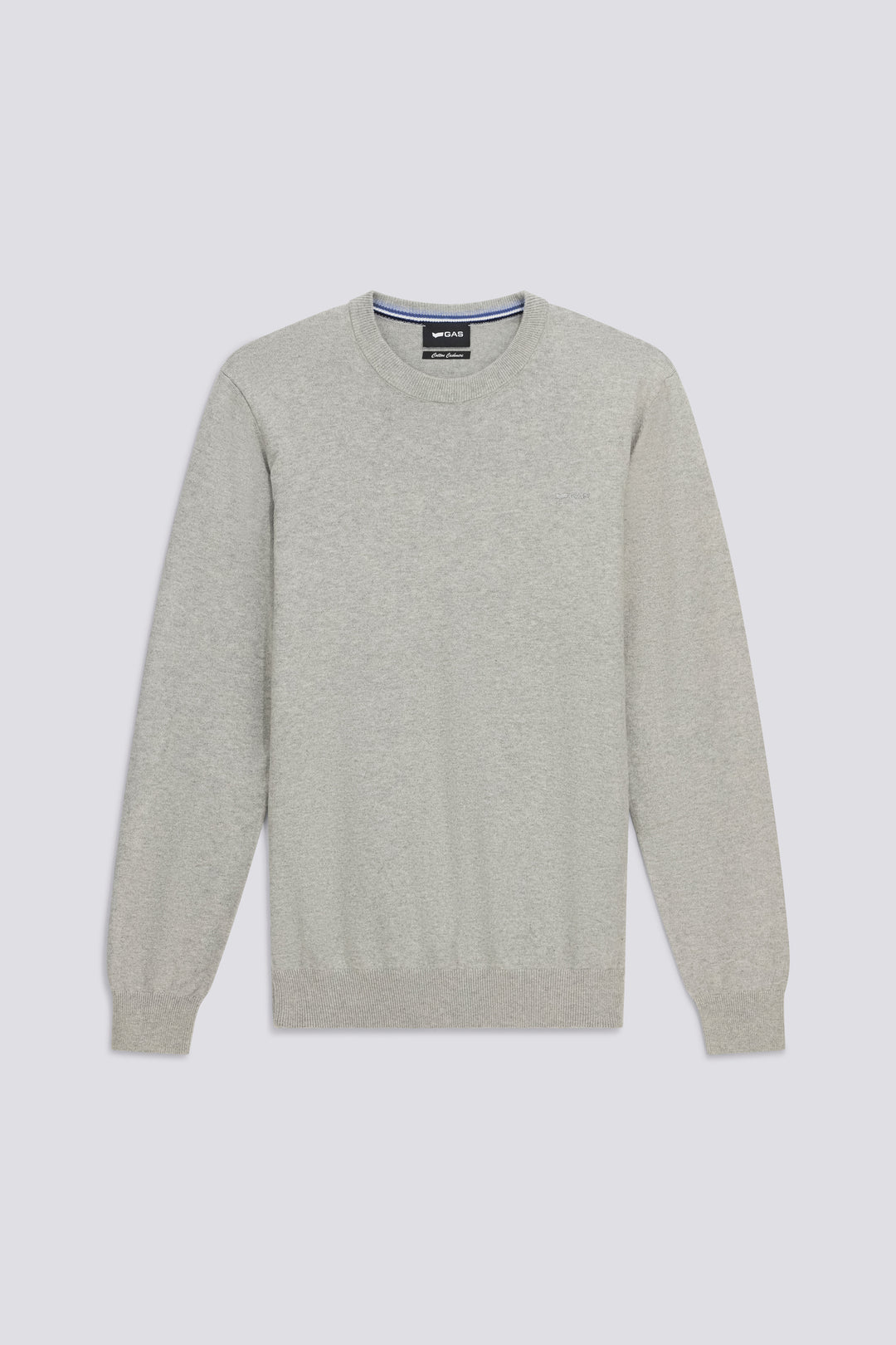 Maglia Girocollo Uomo GAS In Cotone Misto Cashmere - Modello Arlo 07609, Slim Fit