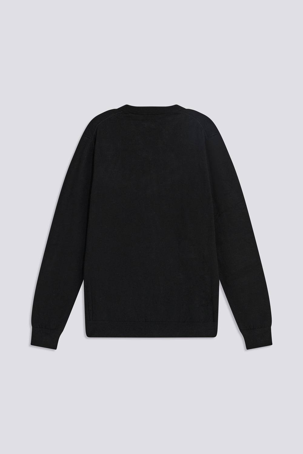 ARLO V NECK 0200 - Men's Slim Fit Black Shirt - secondary image