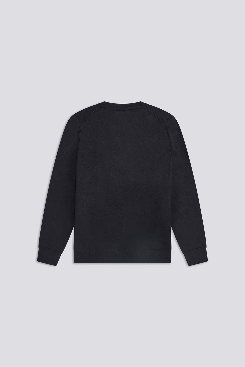 AKIO W 0200 - Men's slim fit black sweater - secondary image