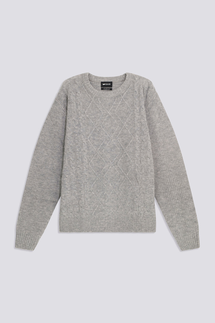 AUGUST BRAID 2923 - Men's sweater Regular fit gray - main image