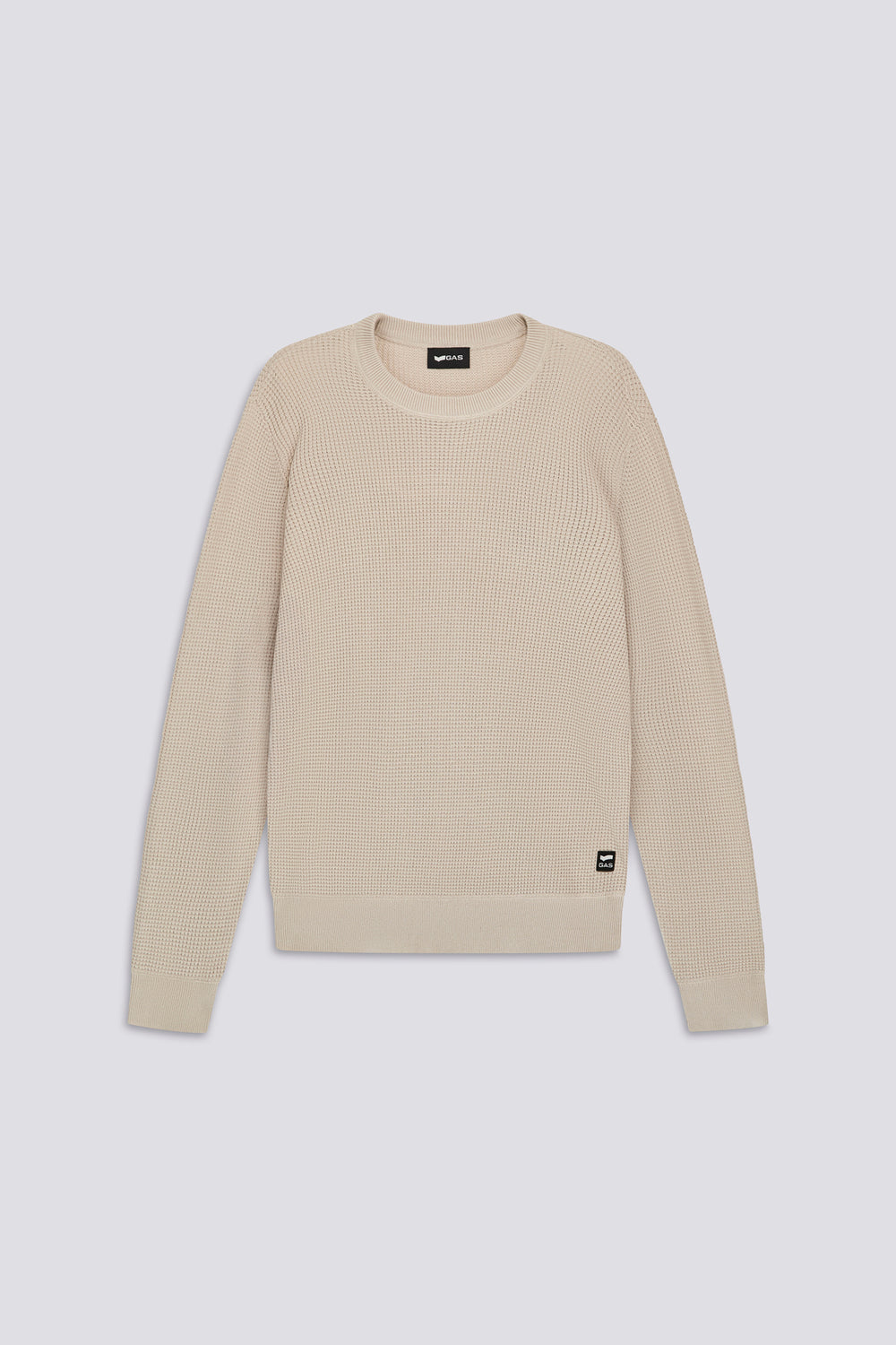 DONDER ROUND 3006 - Men's regular fit beige sweater - secondary image