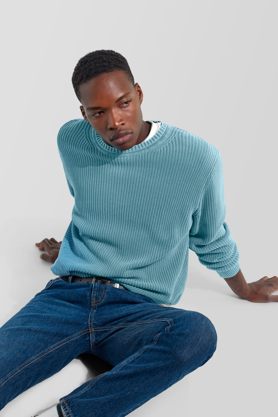 VIXEN ROUND 4712 - Camiseta de hombre regular fit azul celeste - main image