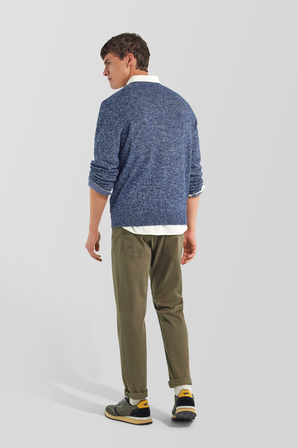 ROCCO ROUND 1721 - Herrenpullover Regular Fit blau - secondary image