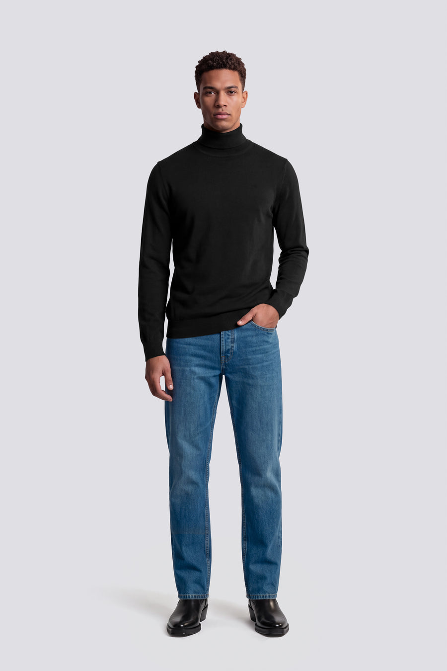 Collo alto AKIO 0200 - Tricot uomo regular fit, stile moderno e confortevole - main image