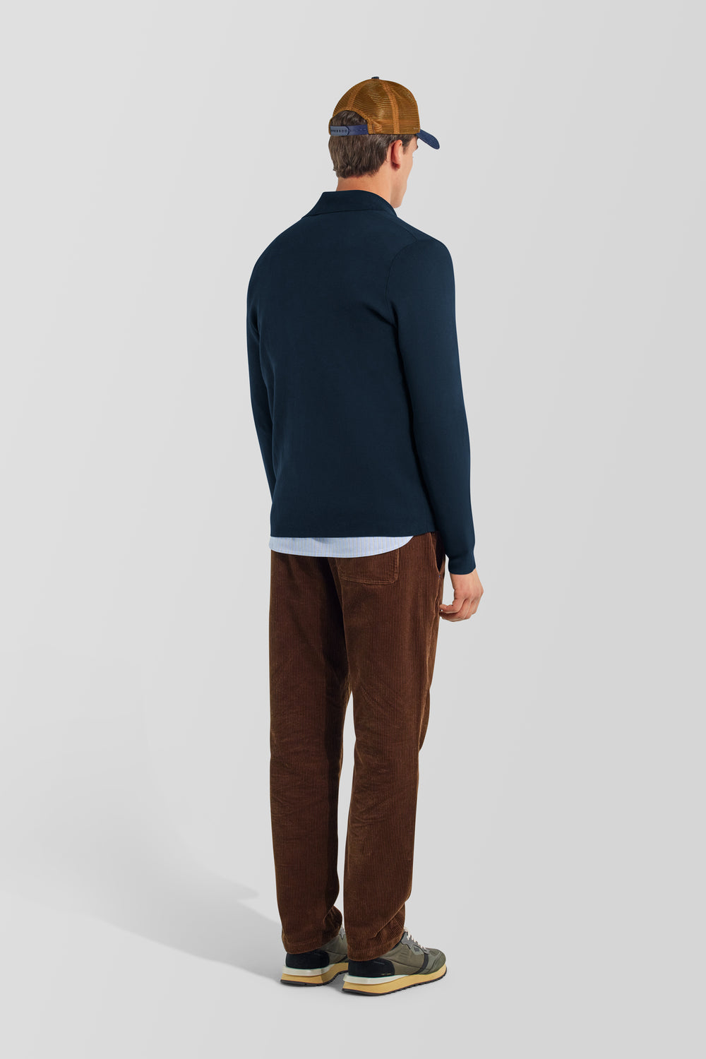 THORN ZIP 4706 - Men's Regular Fit Blue Cardigan - secondary image