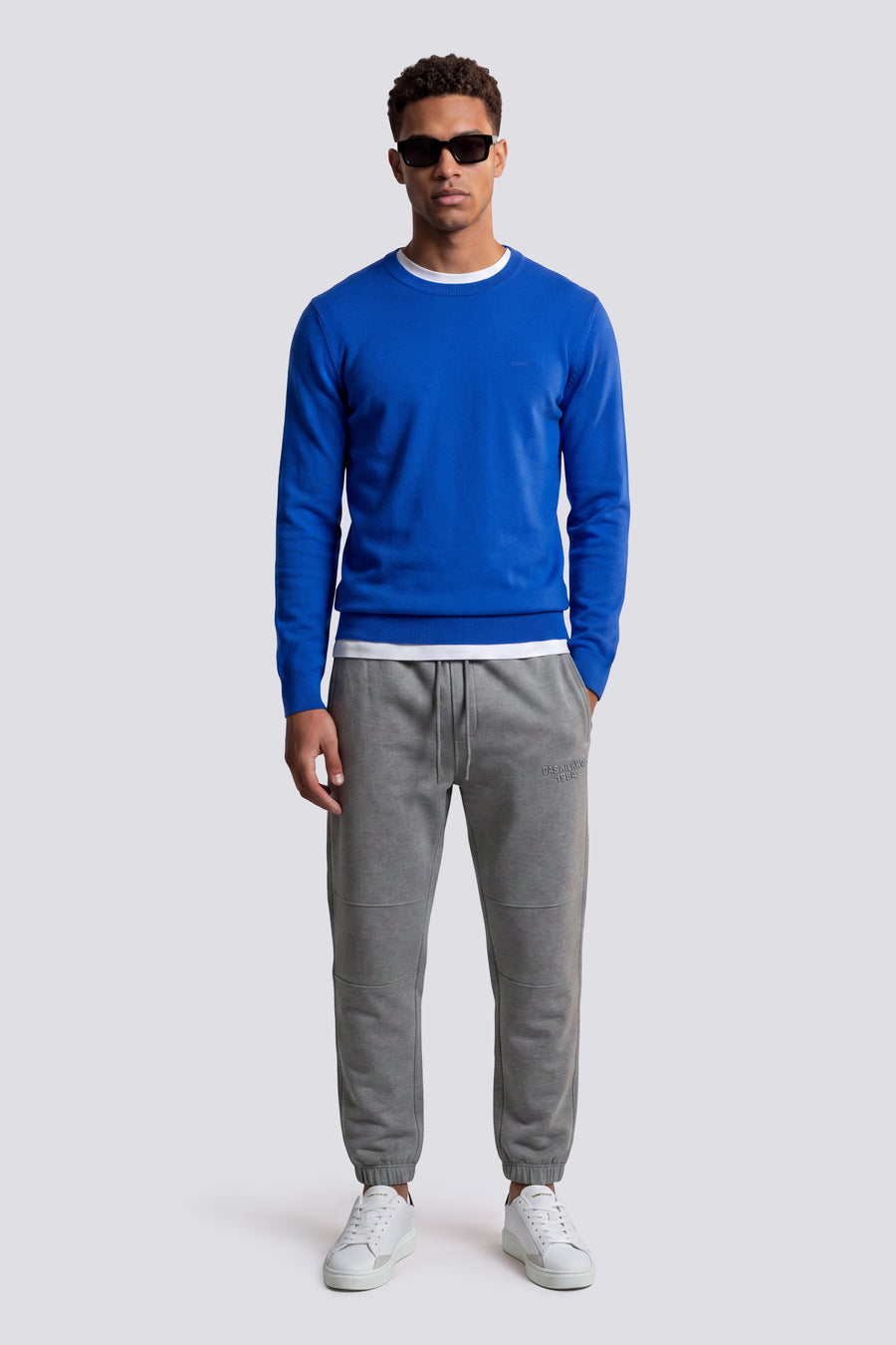ARLO ROUND W. 1721 - Maglia homme coupe regular bleu électrique - main image