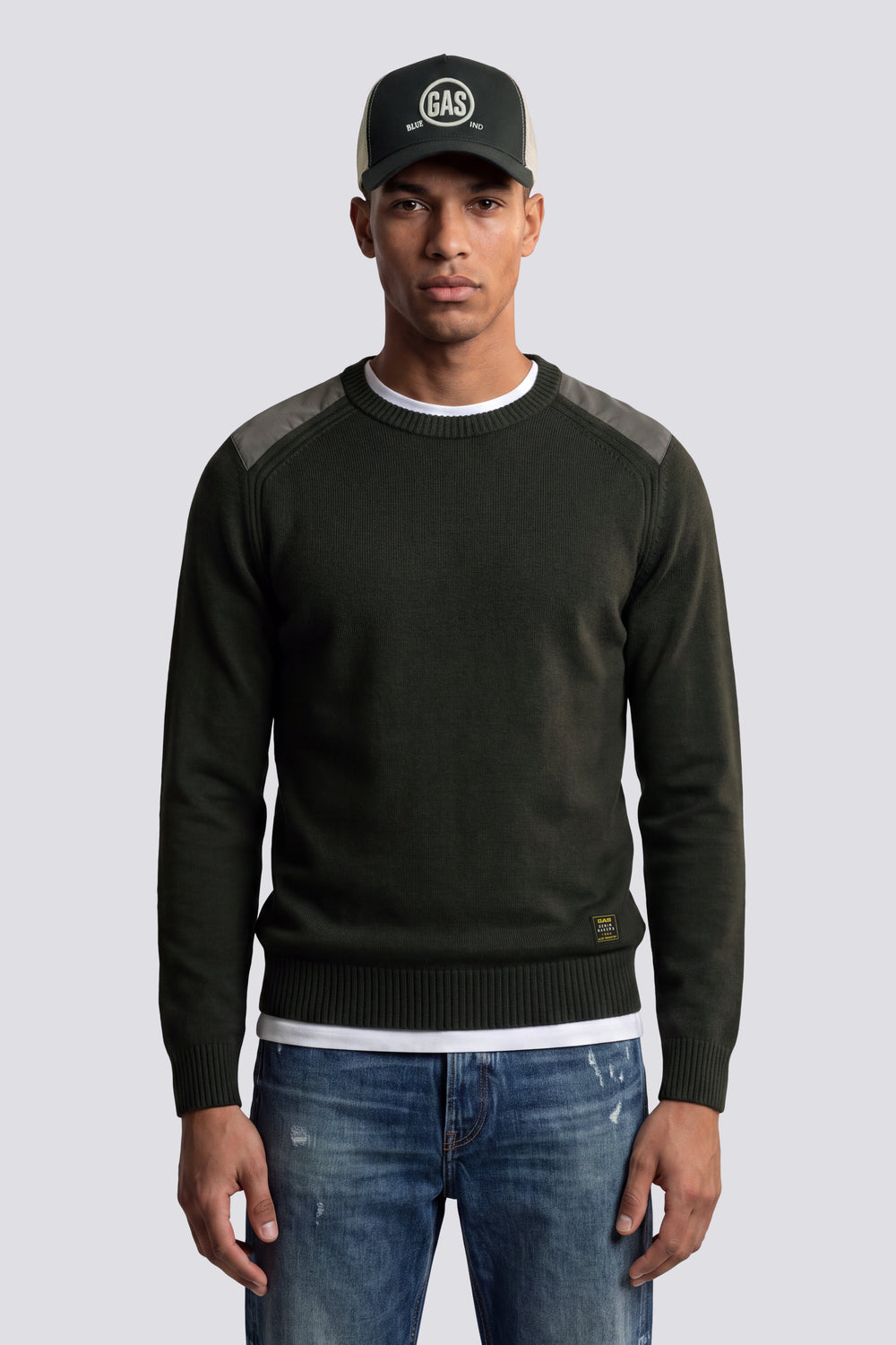 AVIER MIX 3653 - Maglia uomo regular fit verde - secondary image