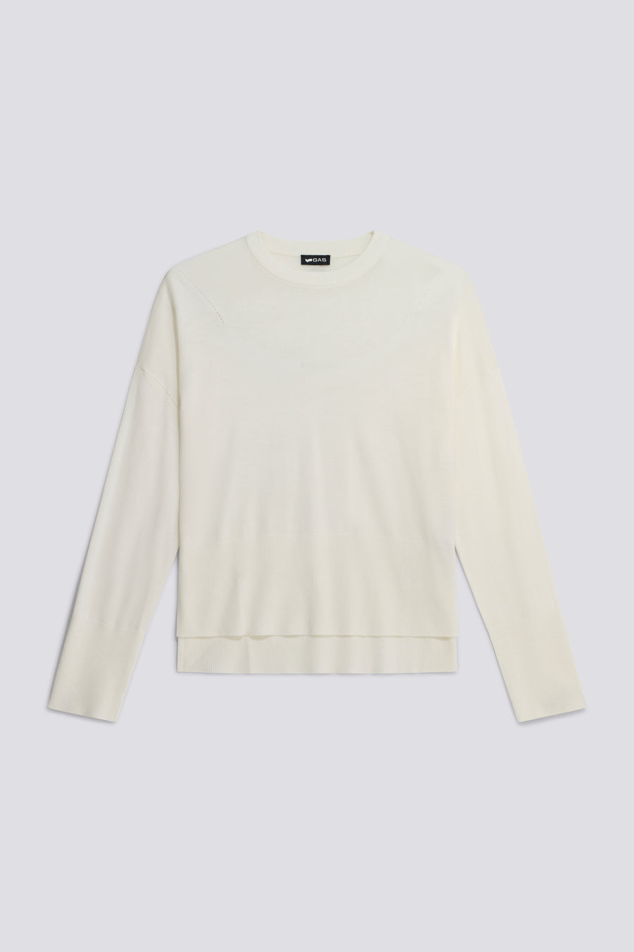 JULIETA ROUND 1029 - Women's white regular fit sweater - main image