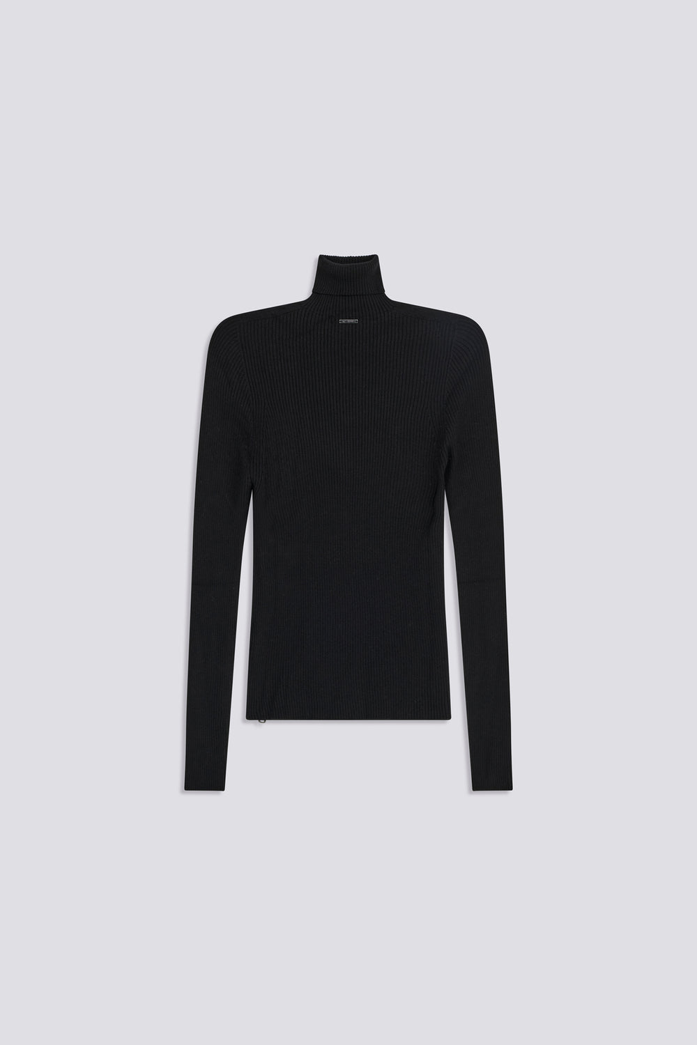 LUNA T NECK 0200 - Women's Slim Fit Black Top - secondary image