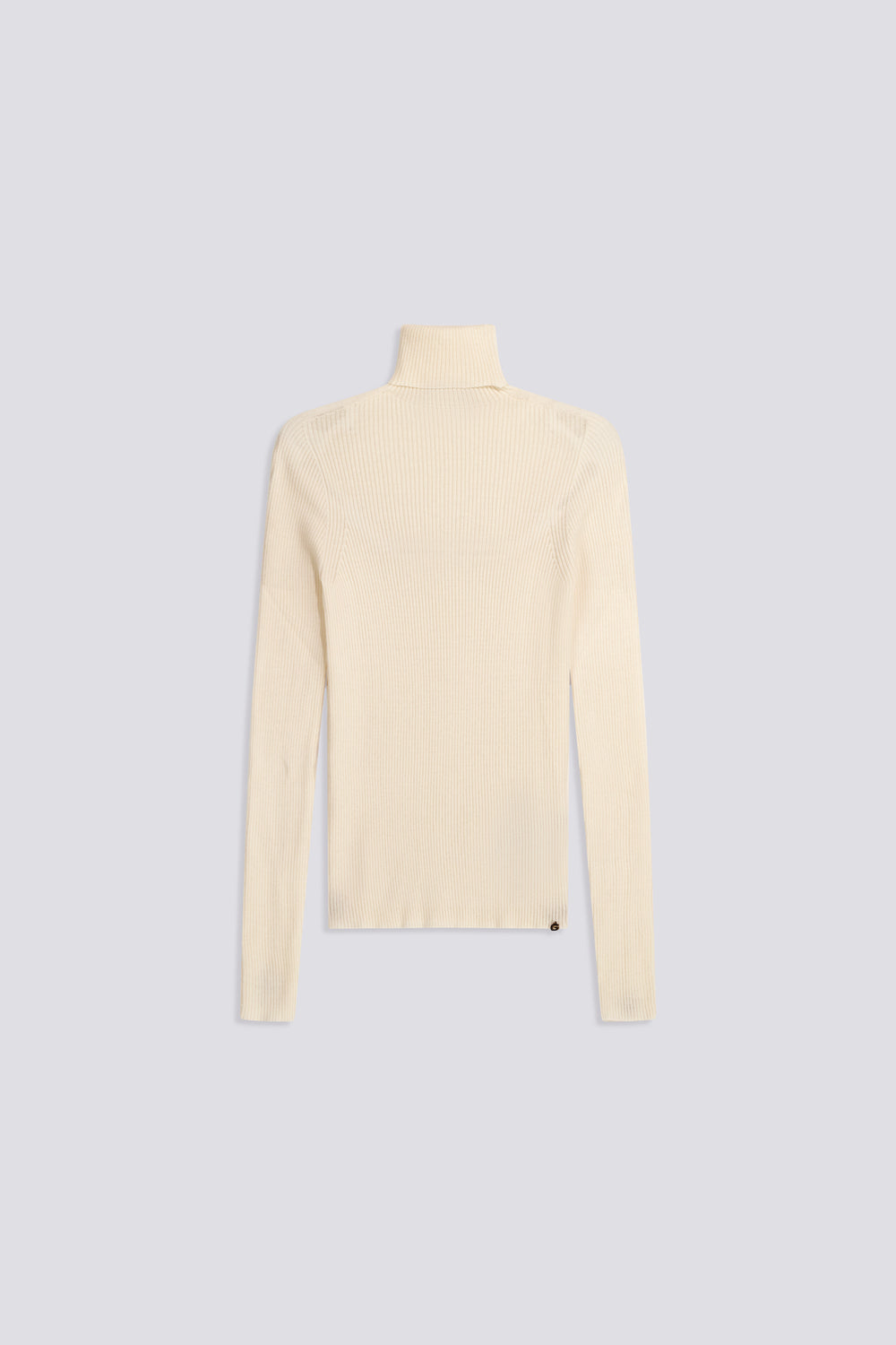 LUNA T NECK 1298 - White Slim Fit Women's Shirt - secondary image