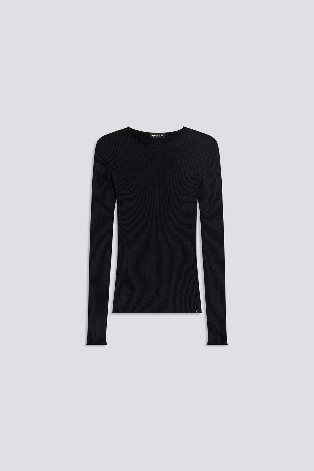 LUNA ROUND 0200 - Women's Black Slim Fit Top - secondary image