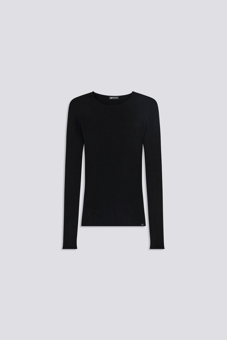 LUNA ROUND 0200 - Women's Black Slim Fit Top - main image