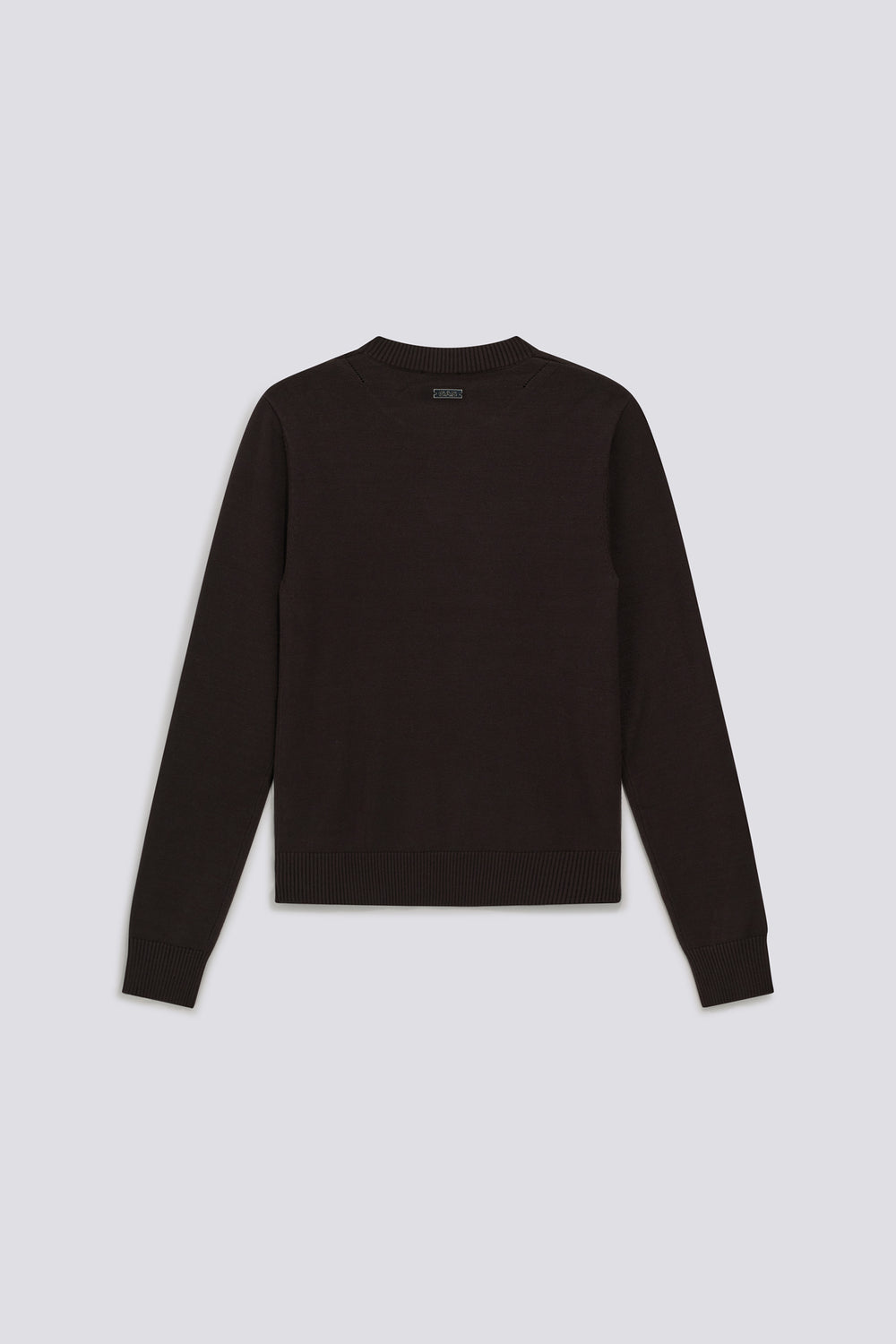 ARIELLE ROUND 0200 - Women's black slim-fit top - secondary image