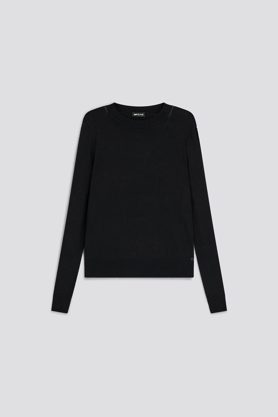 ROSITA ROUND 0200 - Maglia donna regular fit nera - main image