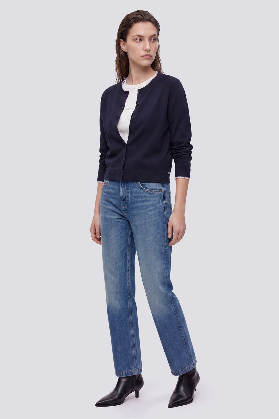 ARIELLE CARD 4706 - Women's blue regular fit cardigan - main image